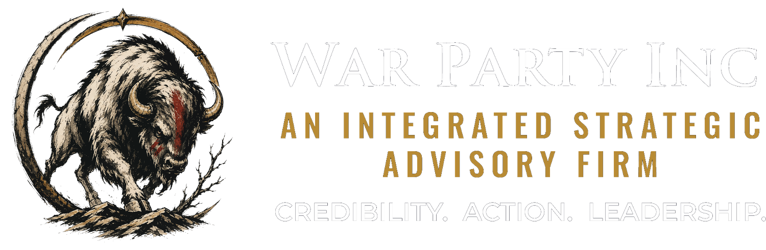 War Party Inc — An Integrated Strategic Advisory Firm. Credibility. Action. Leadership.